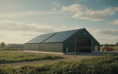 Poser des panneaux solaires sur un toit de hangar